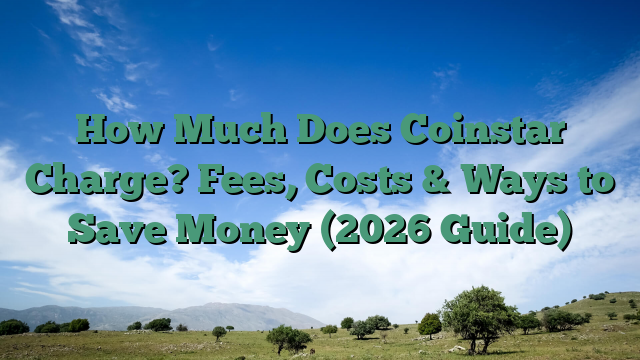 How Much Does Coinstar Charge? Fees, Costs & Ways to Save Money (2026 Guide)